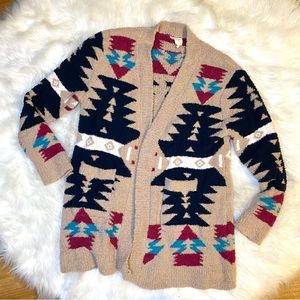 Harper Heritage Tribal Fuzzy Cardigan